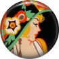 Art Deco Girls, 1 Inch / 25.4 mm Button Badge Pin Back - AD16