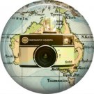 Kodak 155x Instamatic Camera, 1 Inch Button Badge Pin of Vintage Image - 0217