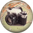 Canon AE 1 Camera, 1 Inch Button Badge Pin of Vintage Image - 0220