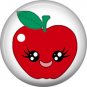 Apple, Fruit Cuties 1 Inch Button Badge Pin - 0290
