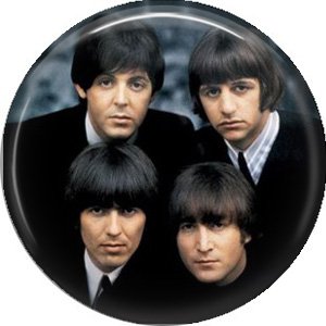 The Beatles Color Closeup 1 Inch Button Badge Pin - 0275