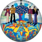 The Beatles Yellow Submarine Psychedelic Image, 1 Inch  Button Badge Pin - 0278