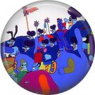 The Beatles Blue Meanies Yellow Submarine, 1 Inch Button Badge Pin - 0281