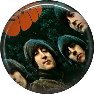 The Beatles on a 1 Inch Pinback Button Badge Pin - 0283
