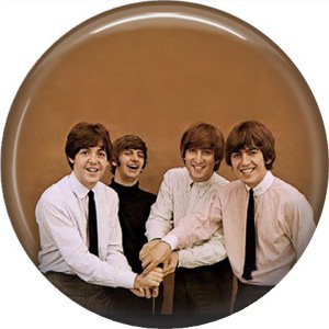 The Beatles on a 1 Inch Pinback Button Badge Pin - 0285