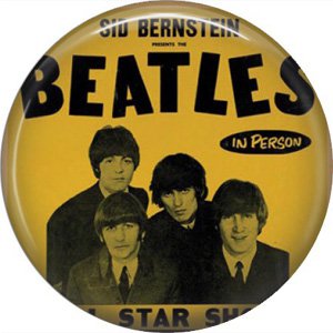 The Beatles on a 1 Inch Pinback Button Badge Pin - 6078