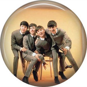 The Beatles on a 1 Inch Pinback Button Badge Pin - 6083