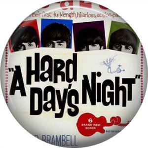 The Beatles on a 1 Inch Pinback Button Badge Pin - 6086