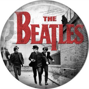 The Beatles on a 1 Inch Pinback Button Badge Pin - 6096