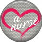 Love a Nurse, 1 Inch Button Badge Pin of Occupation Nurse - 0246
