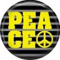 Peace, 1 Inch Punk Princess Button Badge Pin - 0355