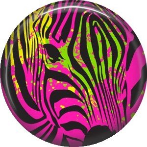Hot Pink Zebra Head, 1 Inch Pinback Punk Princess Button Badge Pin - 0379