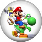 Mario on Yoshi, Video Games 1 Inch Pinback Button Badge Pin - 0762