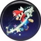 Mario with Stars, Video Games 1 Inch Pinback Button Badge Pin - 0768