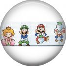 Mario Characters, Video Games 1 Inch Pinback Button Badge Pin - 0770