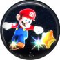 Mario with Star, Video Games 1 Inch Pinback Button Badge Pin - 0772