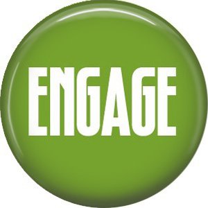 Engage, 1 Inch Button Badge Pin Star Trek Fun Phrases - 1534