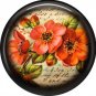 Orange Flower, 1 Inch Pinback Button Badge Pin - 0232