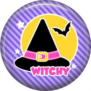 Wickedly Cute Halloween 1 Inch Pinback Button Badge Pin - 6209