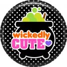 Wickedly Cute Halloween 1 Inch Pinback Button Badge Pin - 6211