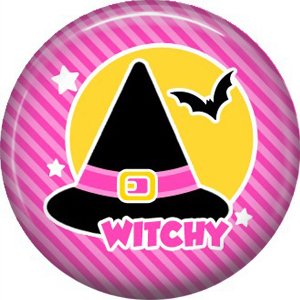 Wickedly Cute Halloween 1 Inch Pinback Button Badge Pin - 6215