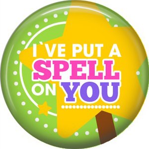 Wickedly Cute Halloween 1 Inch Pinback Button Badge Pin - 6216