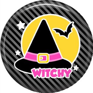 Wickedly Cute Halloween 1 Inch Pinback Button Badge Pin - 6220