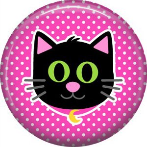 Wickedly Cute Halloween 1 Inch Pinback Button Badge Pin - 6223