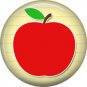 1 Inch Apple, Teacher Appreciation Button Badge Pin - 0852