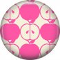 1 Inch Pink Whole and Half Apple Pattern, Teacher Appreciation Button Badge Pin - 0853