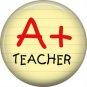 1 Inch A+ Teacher in Red, Teacher Appreciation Button Badge Pin - 0873