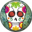 Dia de los Muertos Sugar Skull 1 inch Button Badge Pin - 6272