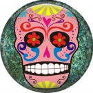 Dia de los Muertos Sugar Skull 1 inch Button Badge Pin - 6273
