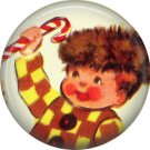 Mid Century Retro Christmas Image on a 1 inch Button Badge Pin - 3083