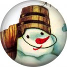 Mid Century Retro Christmas Image on a 1 inch Button Badge Pin - 3087