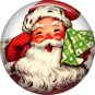Mid Century Retro Christmas Image on a 1 inch Button Badge Pin - 3092
