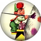 Mid Century Retro Christmas Image on a 1 inch Button Badge Pin - 3103