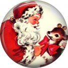 Mid Century Retro Christmas Image on a 1 inch Button Badge Pin - 3105