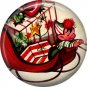 Mid Century Retro Christmas Image on a 1 inch Button Badge Pin - 3107