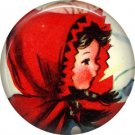 Mid Century Retro Christmas Image on a 1 inch Button Badge Pin - 3111