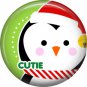 Cutie Santa Penguin, 1 Inch Be Merry Christmas Button Badge Pinback - 3037