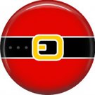 Santa's Belly, 1 Inch Be Merry Pinback Button Badge Pin - 3040