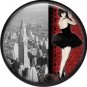 I Love New York Vintage Image on a 1 inch Button Badge Pin - 6314