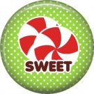 Sweet Peppermints, 1 Inch Be Merry Pinback Button Badge Pin - 3041