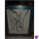 Tina And The Tree 20" x 25" Lithograph