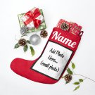 Custom Christmas Stocking for the Holidays, 2 sided print - add name & photo