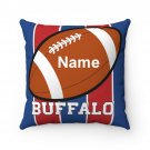 Personalized Football BUFFALO Throw, Sofa, Couch Square Pillow CASE ONLY