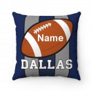 Personalized Football DALLAS Throw, Sofa, Couch Square Pillow CASE ONLY