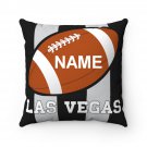Personalized Football LAS VEGAS Throw, Sofa, Couch Square Pillow CASE ONLY