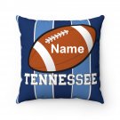 Personalized Football TENNESSEE Throw, Sofa, Couch Square Pillow CASE ONLY